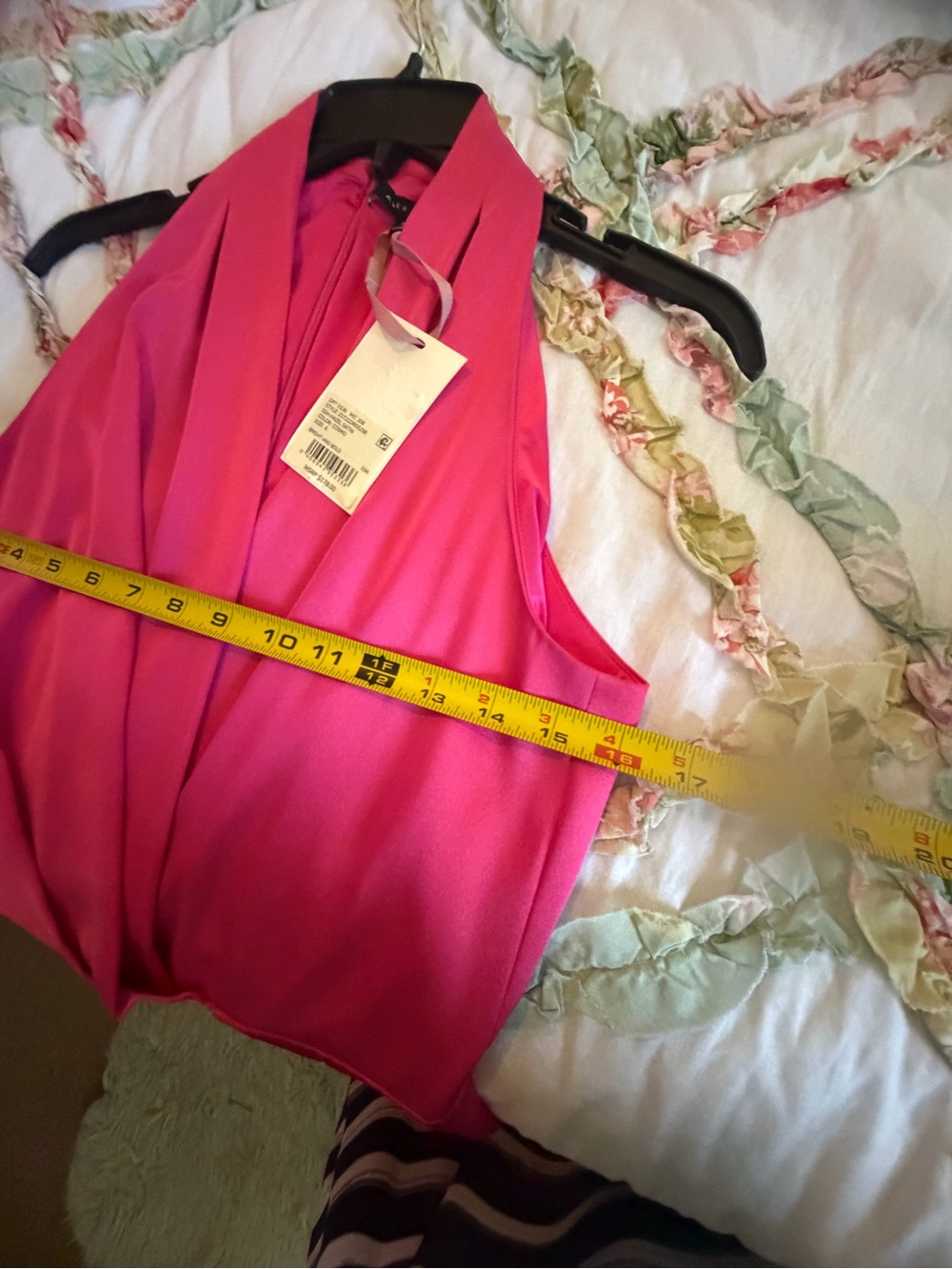 Alex Marie Draped Maxi Dress in Hot Pink - Picture 5 of 11